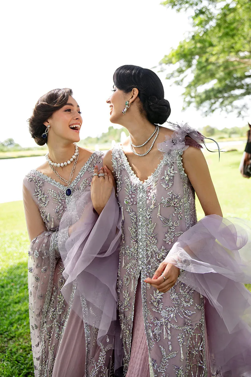 Claire TDL22-03 | Mushq Serendipity Trousseau De Luxe 2022 Luxury Wedding Collection | Embroidered Net Suits