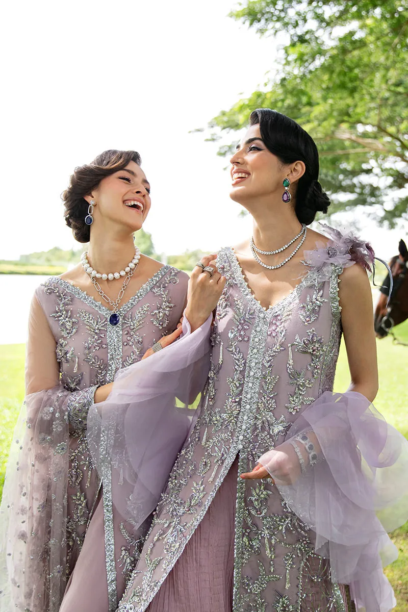 Claire TDL22-03 | Mushq Serendipity Trousseau De Luxe 2022 Luxury Wedding Collection | Embroidered Net Suits