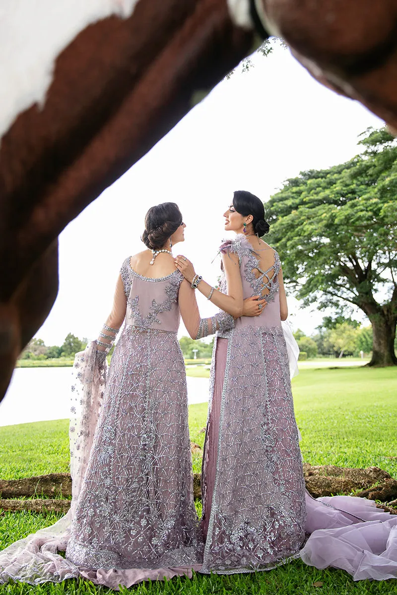 Claire TDL22-03 | Mushq Serendipity Trousseau De Luxe 2022 Luxury Wedding Collection | Embroidered Net Suits