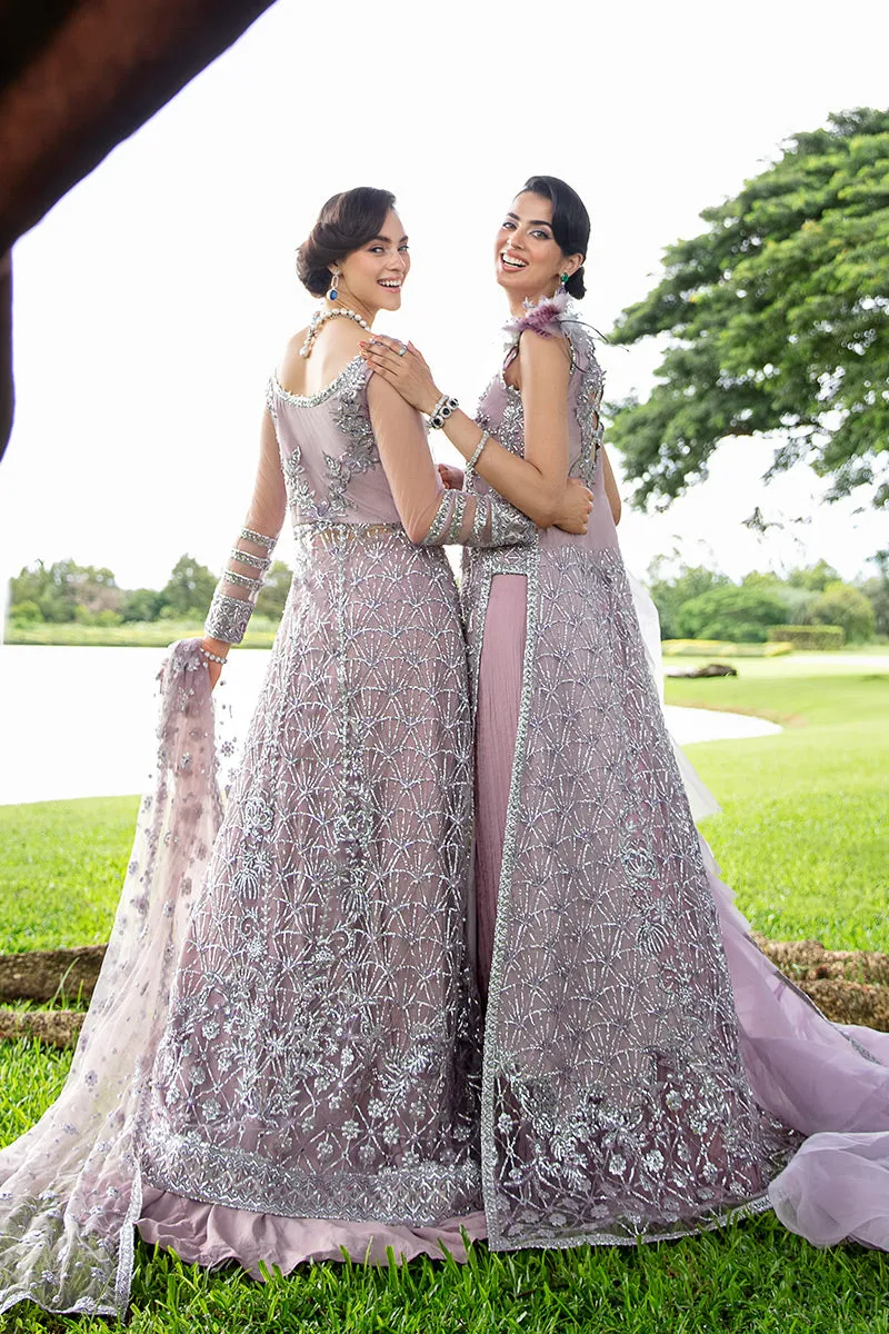 Claire TDL22-03 | Mushq Serendipity Trousseau De Luxe 2022 Luxury Wedding Collection | Embroidered Net Suits