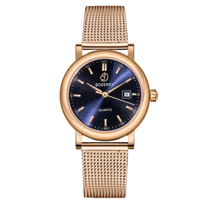 CLASSIC 32MM - Swiss Quartz Movement Watch | Rose Gold & Blue