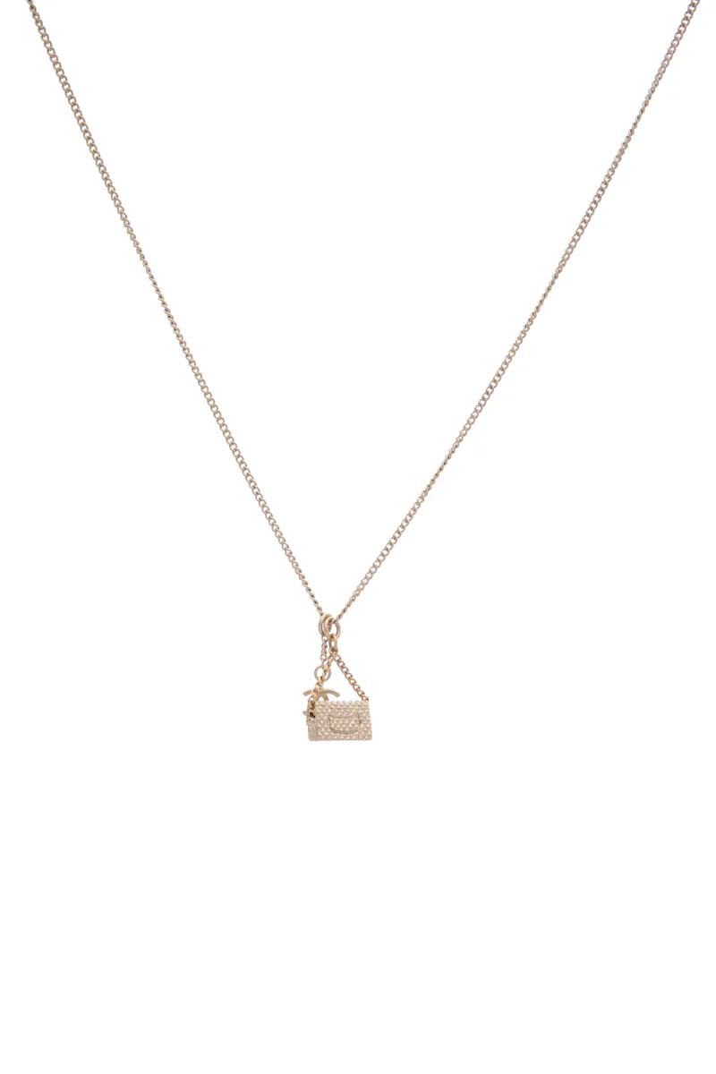 Classic Flap Bag Drop Necklace