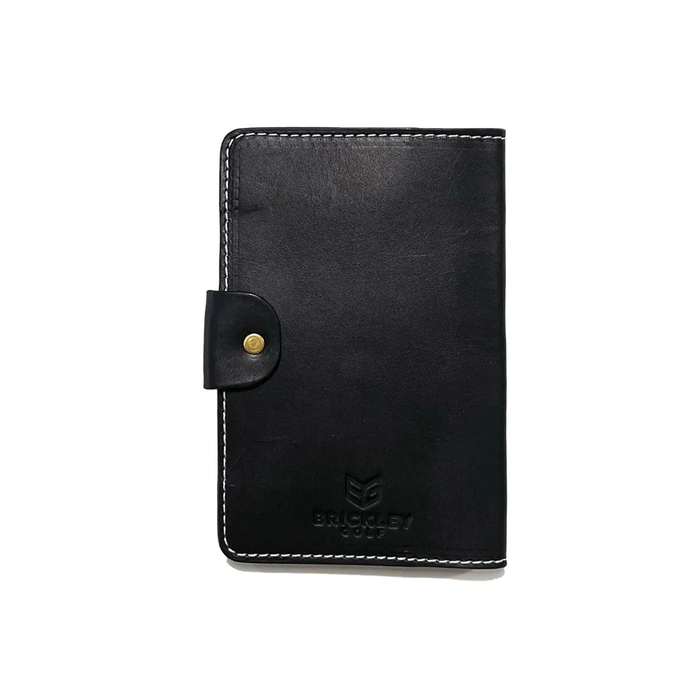 Classic Scorecard Holder - Black Leather
