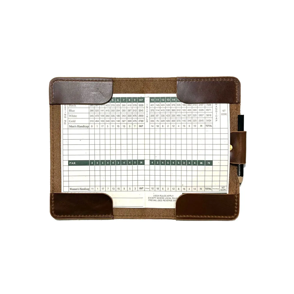 Classic Scorecard Holder - Carolina Brown