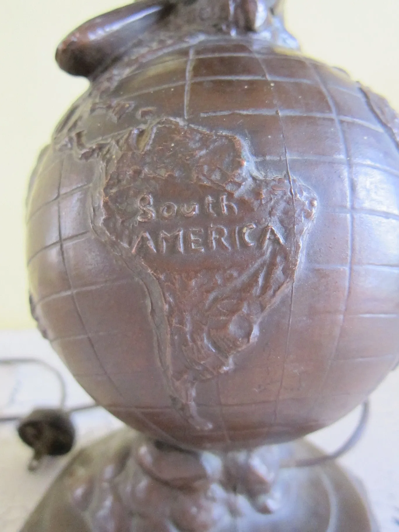 Collectible Will Rogers & Wiley Post Aviation Decor Collectible Table Lamp Sculpture