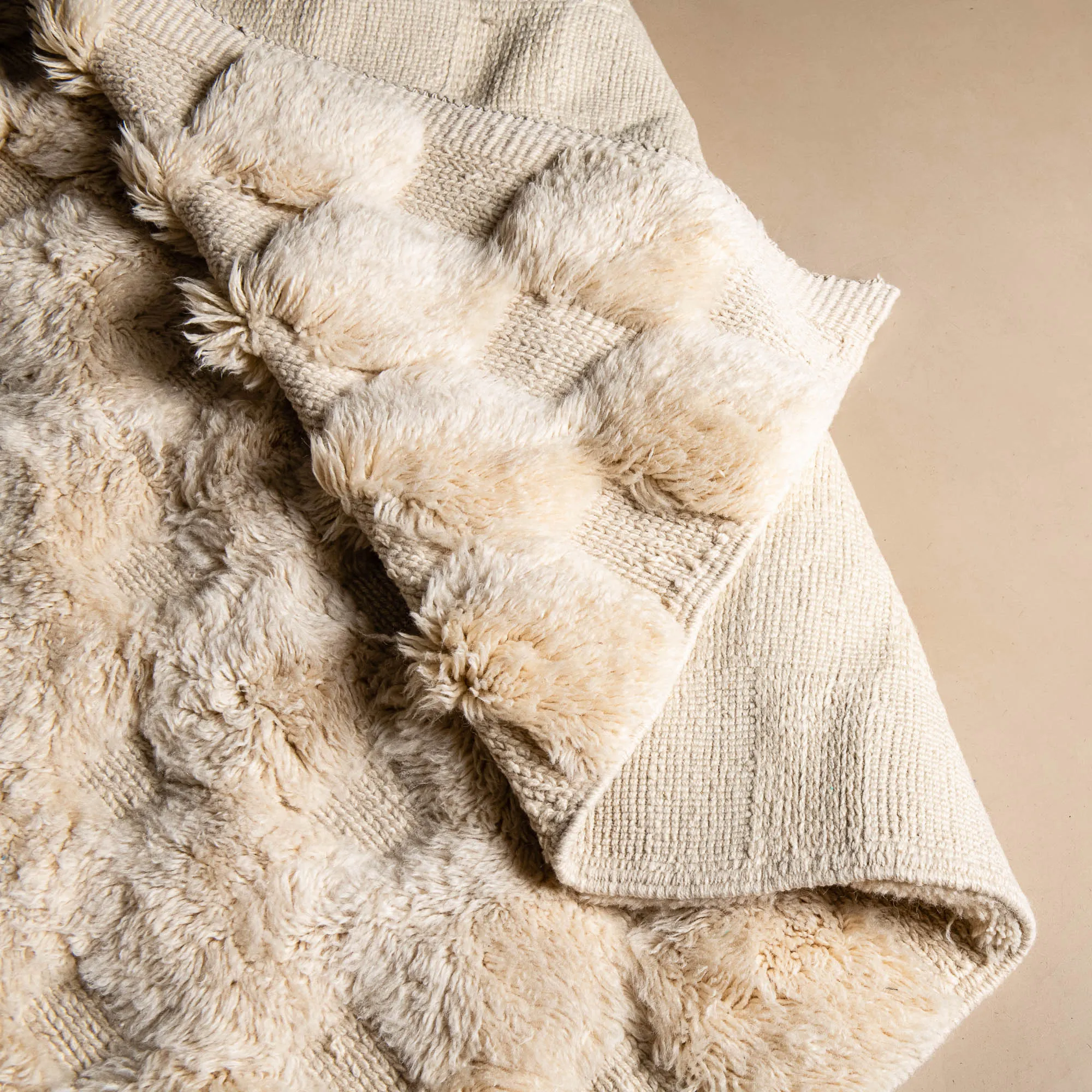 Coral Bloom Comfort - Luxury Shag Moroccan Rug