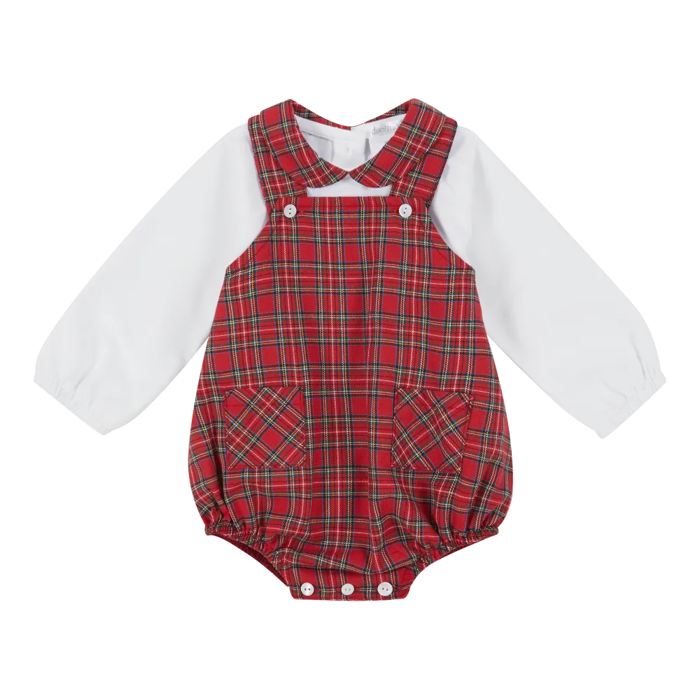 Deolinda Hope Tartan Romper