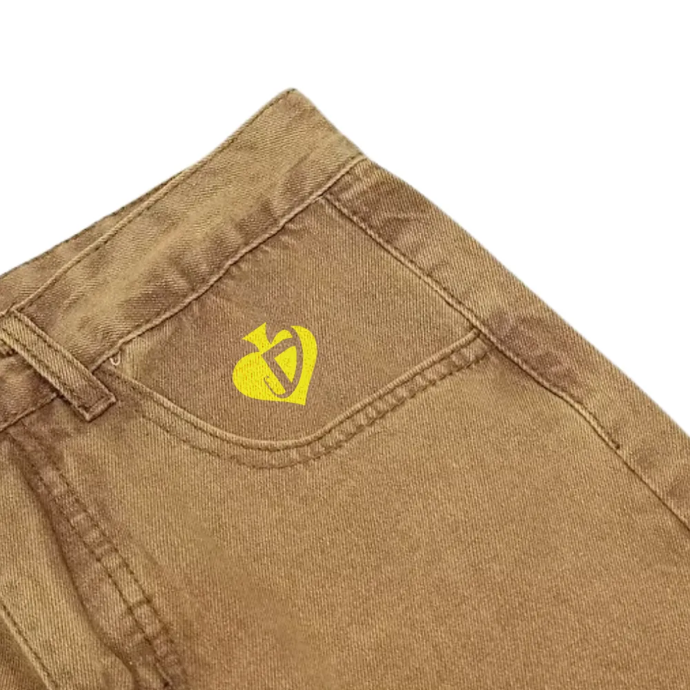 DF| Heavy Starburst Daisy Embroidery Jeans