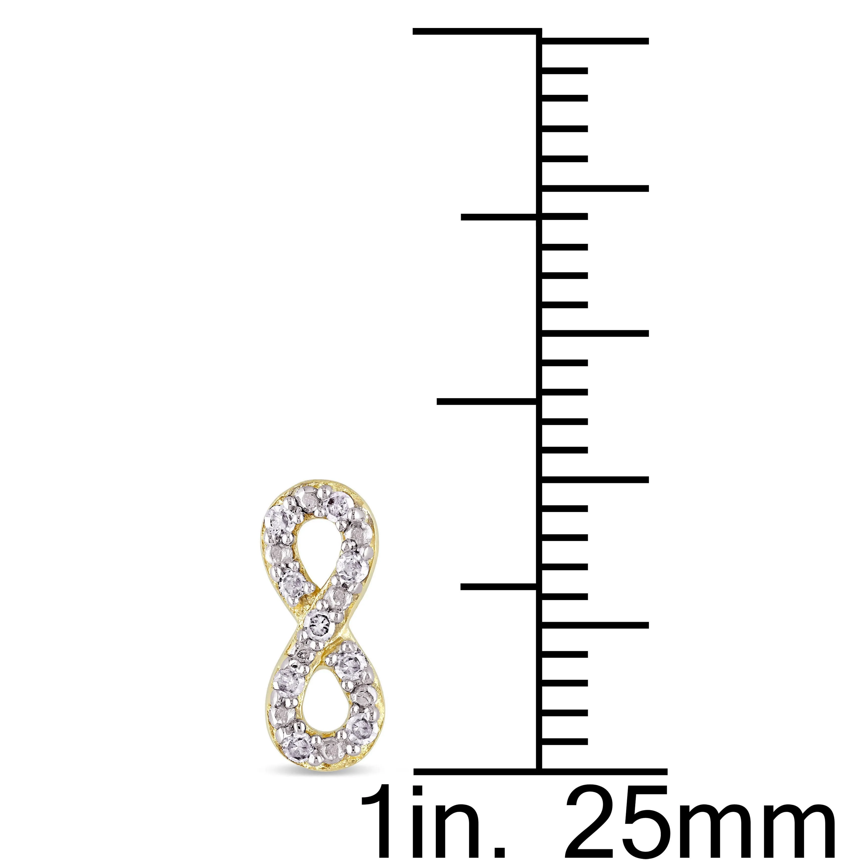 Diamond Infinity Earrings