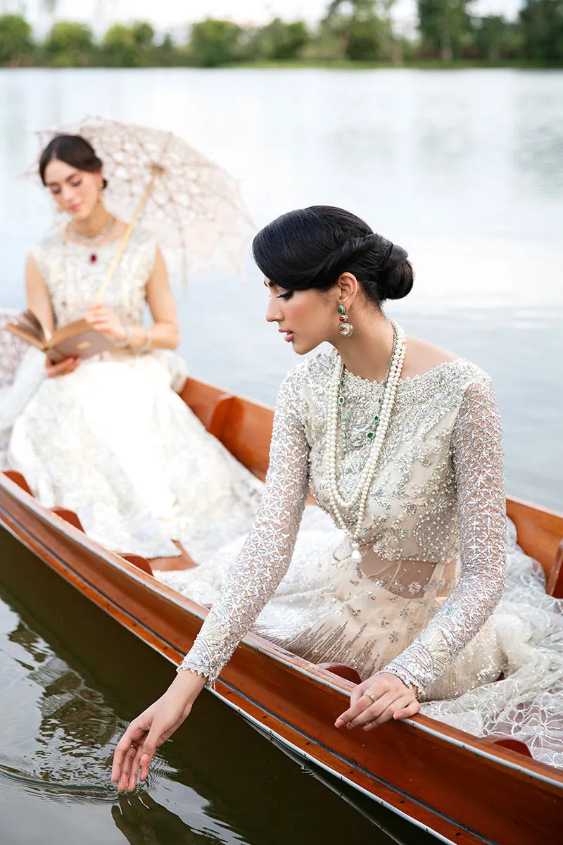 Ember TDL22-04 | Mushq Serendipity Trousseau De Luxe 2022 Luxury Wedding Collection | Embroidered Net Suits