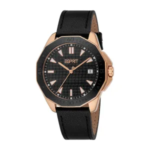 Esprit Men's 42mm Onyx Fashion Black Dial Watch