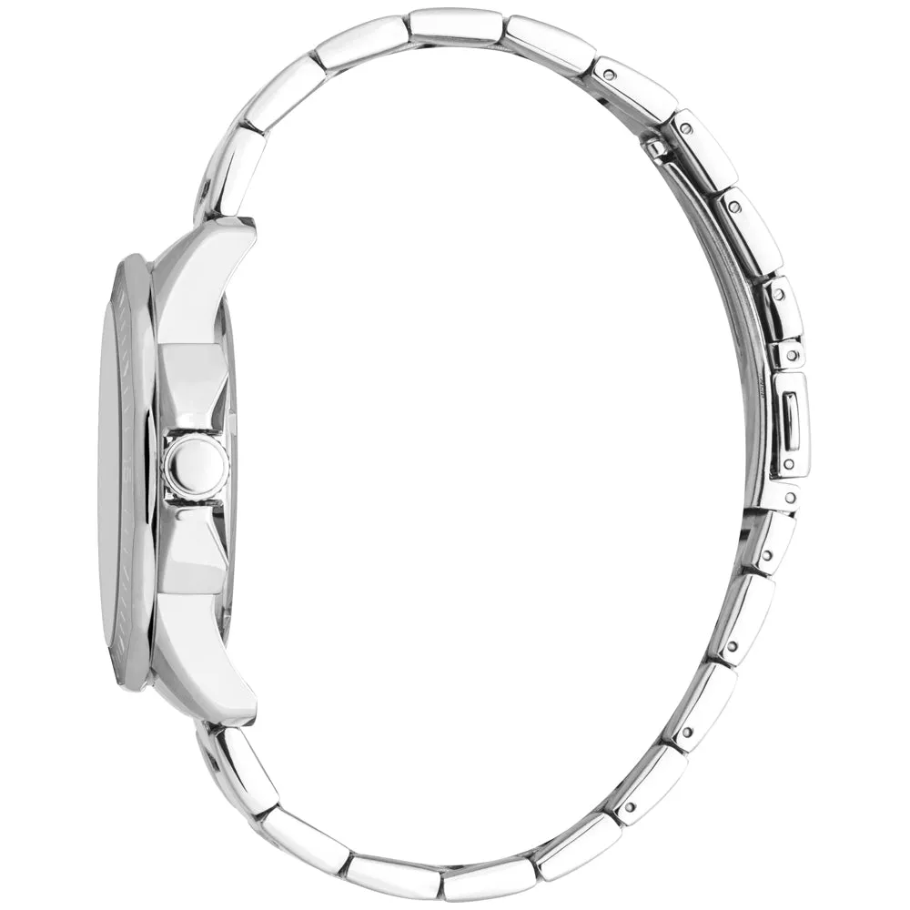 Esprit Men's 42mm Onyx Fashion Silver Dial Watch