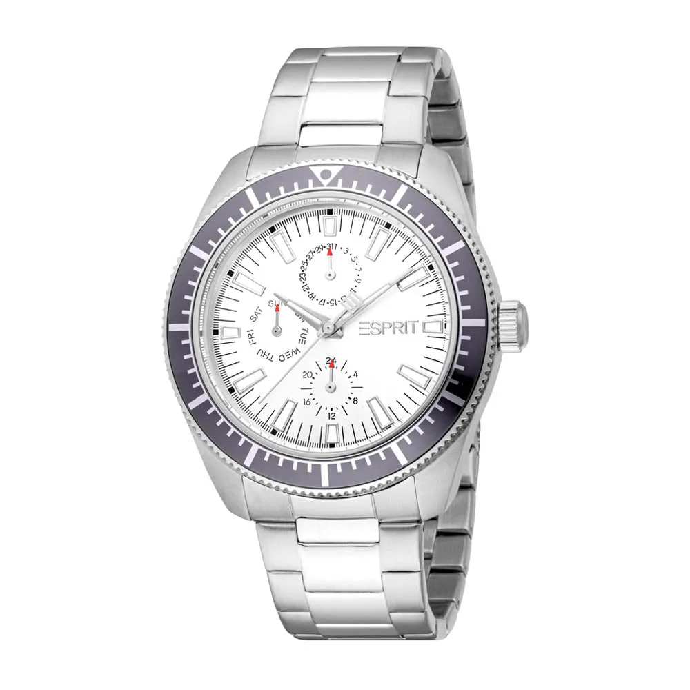 Esprit Men's 43mm Greyson Fashion Silver Dial Watch