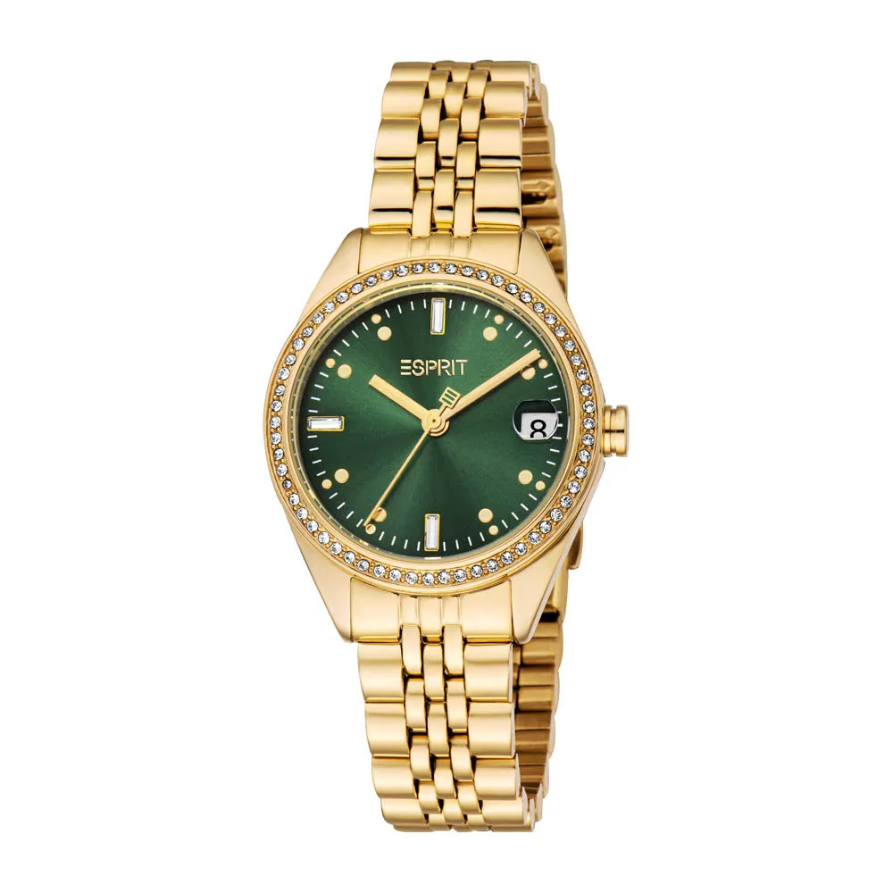 Esprit Women's 30mm Melody Fashion Dark Green Dial Watch