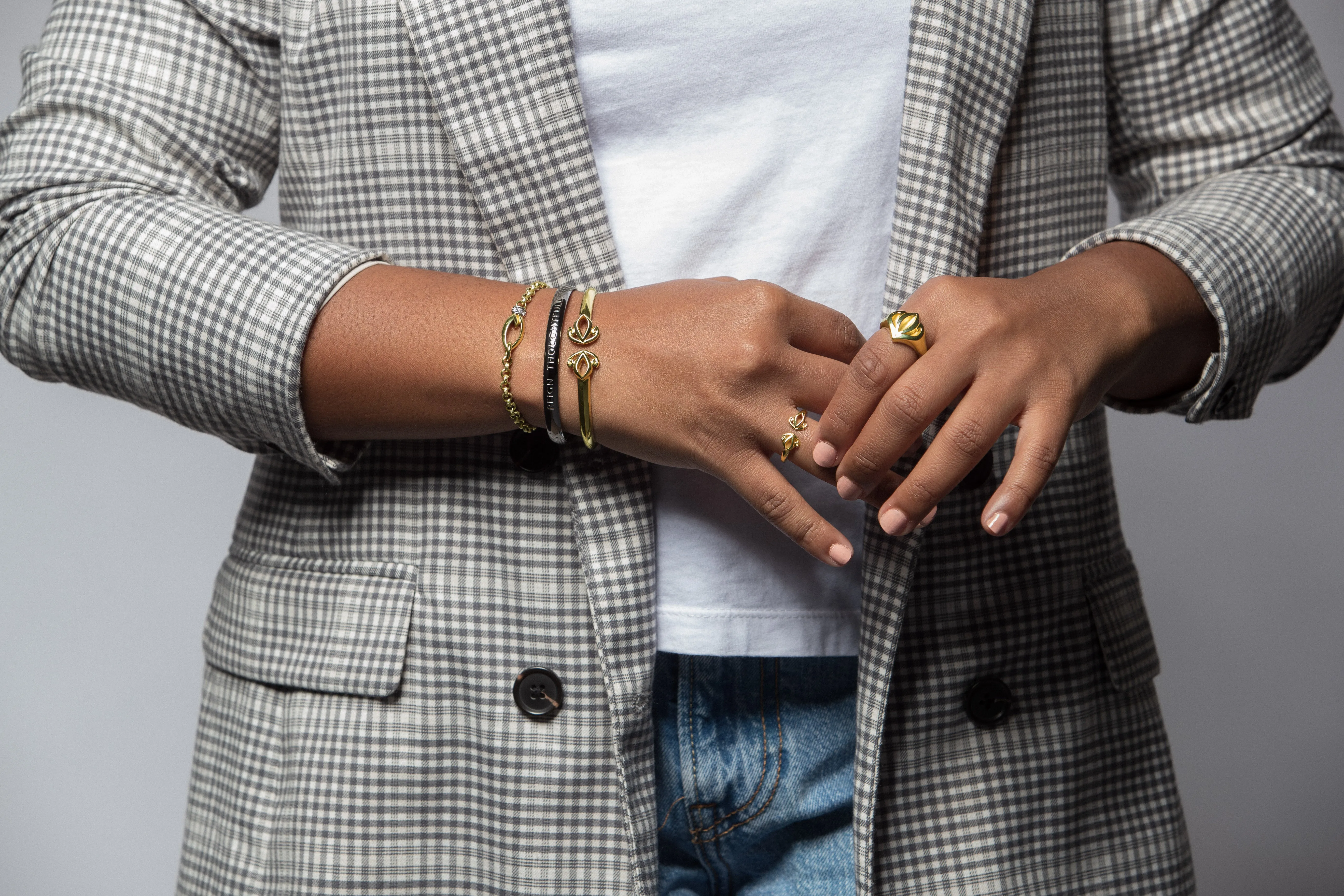 Everyday Chain Bracelet - Sterling Silver   CZ Blanc