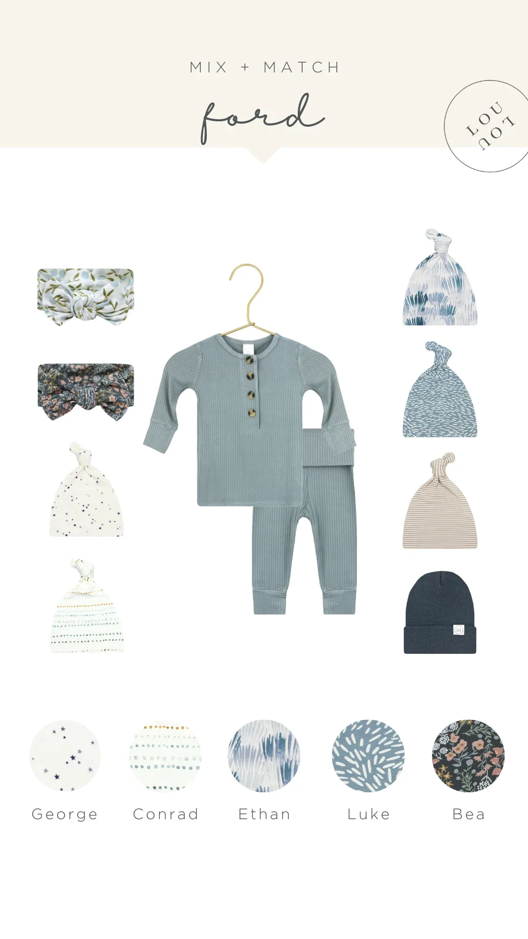 Ford Ribbed Top Knot Hat