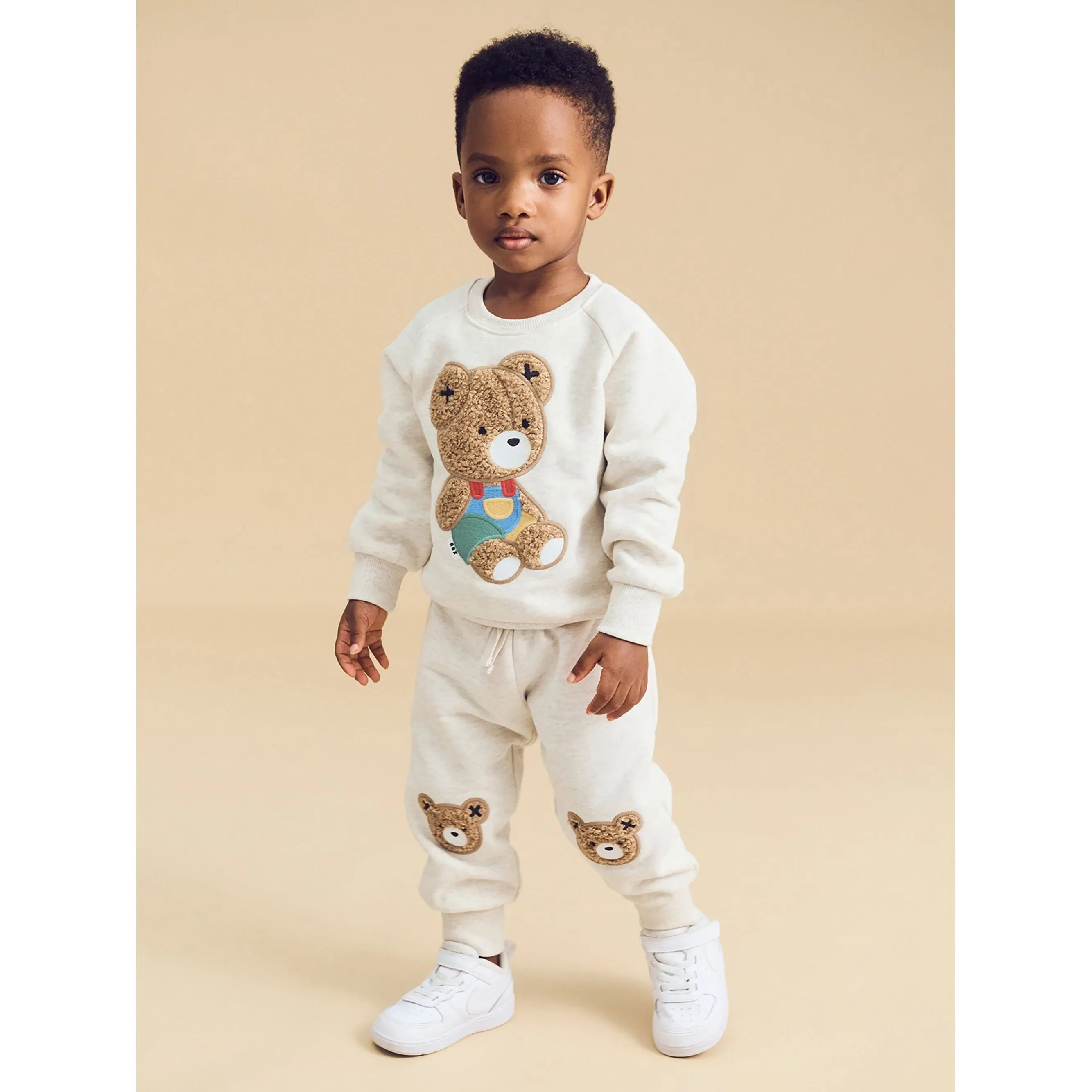Furry Hux Track Pant Oat Marle