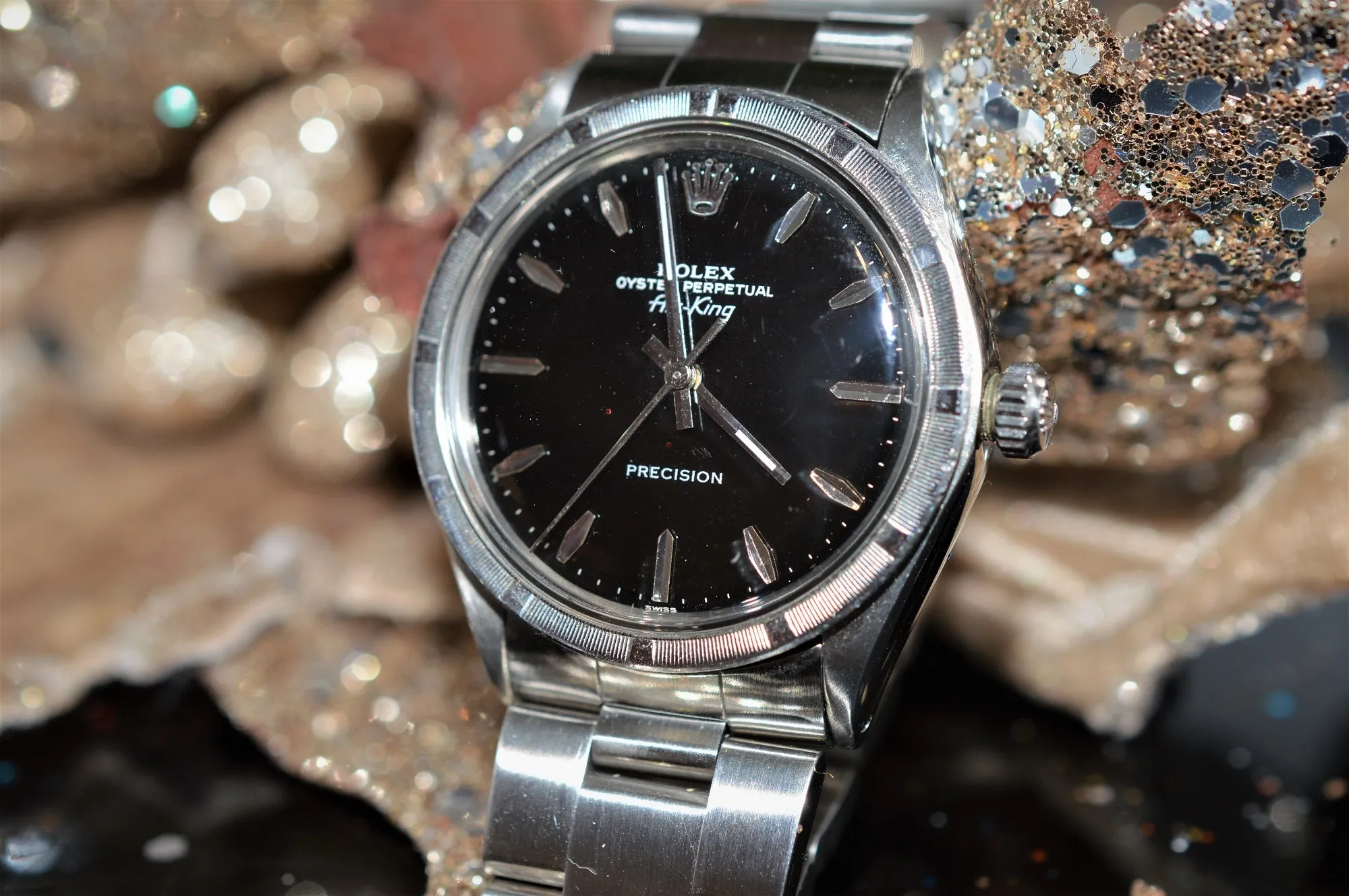 Gent's Stainless Steel Pre-Owned Air-King Rolex Watch