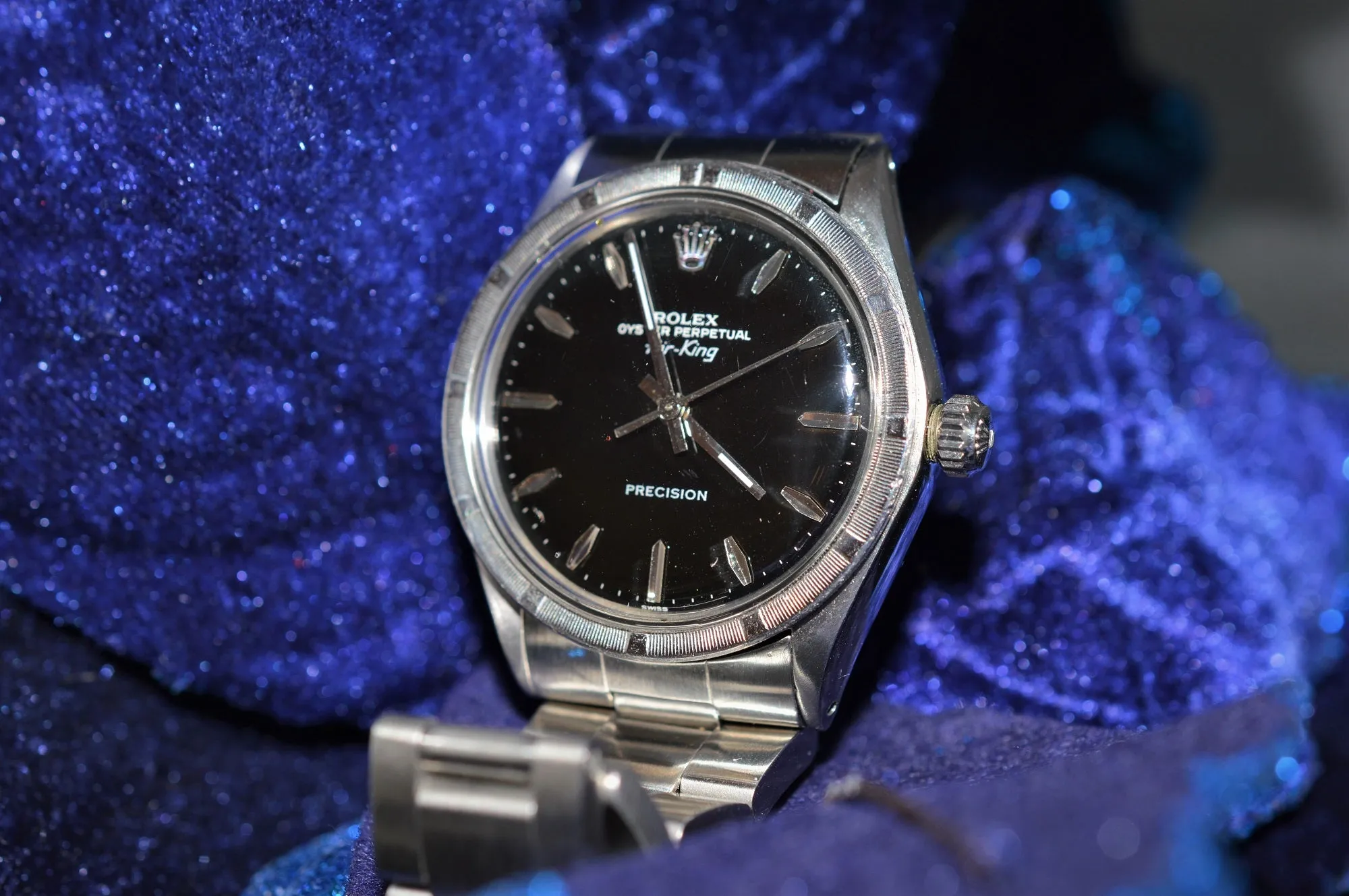 Gent's Stainless Steel Pre-Owned Air-King Rolex Watch