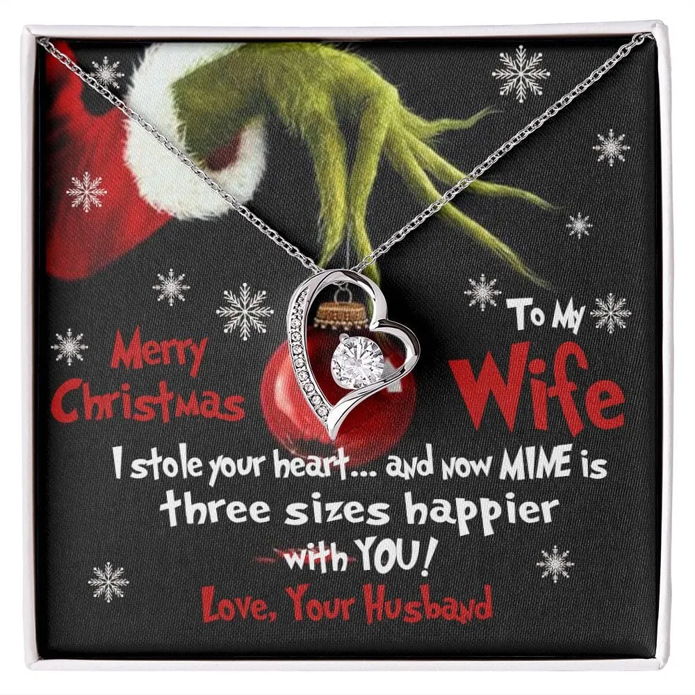 Gift For My Wife - I Stole Your Heart - Forever Love Necklace - Gift For Wife From Husband, Christmas Gift
