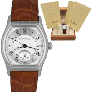Girard Perregaux Richeville Stainless Steel Silver 34mm Calendar Watch 2730