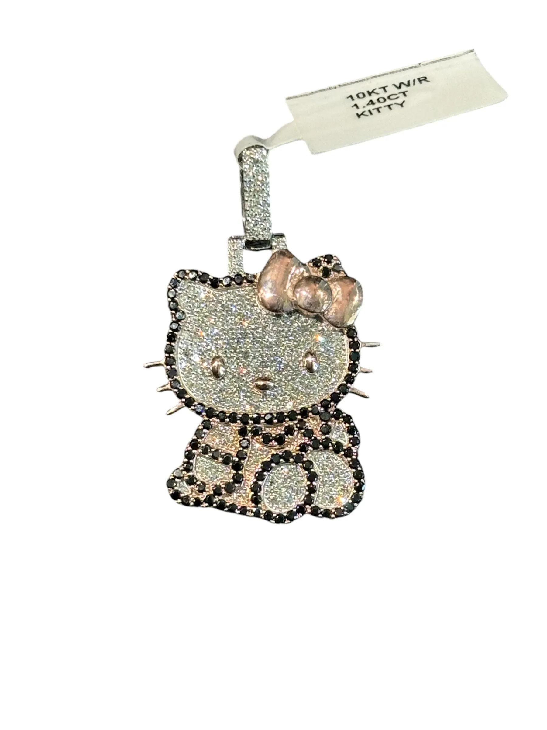 GOLD AND DIAMOND KITTY PENDANT