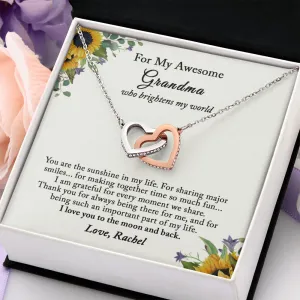 Grandma Necklace, Grandma Gifts from Grandson, Grandma Birthday Gift from Granddaughter, Mother's Day Gifts, Christmas Gifts