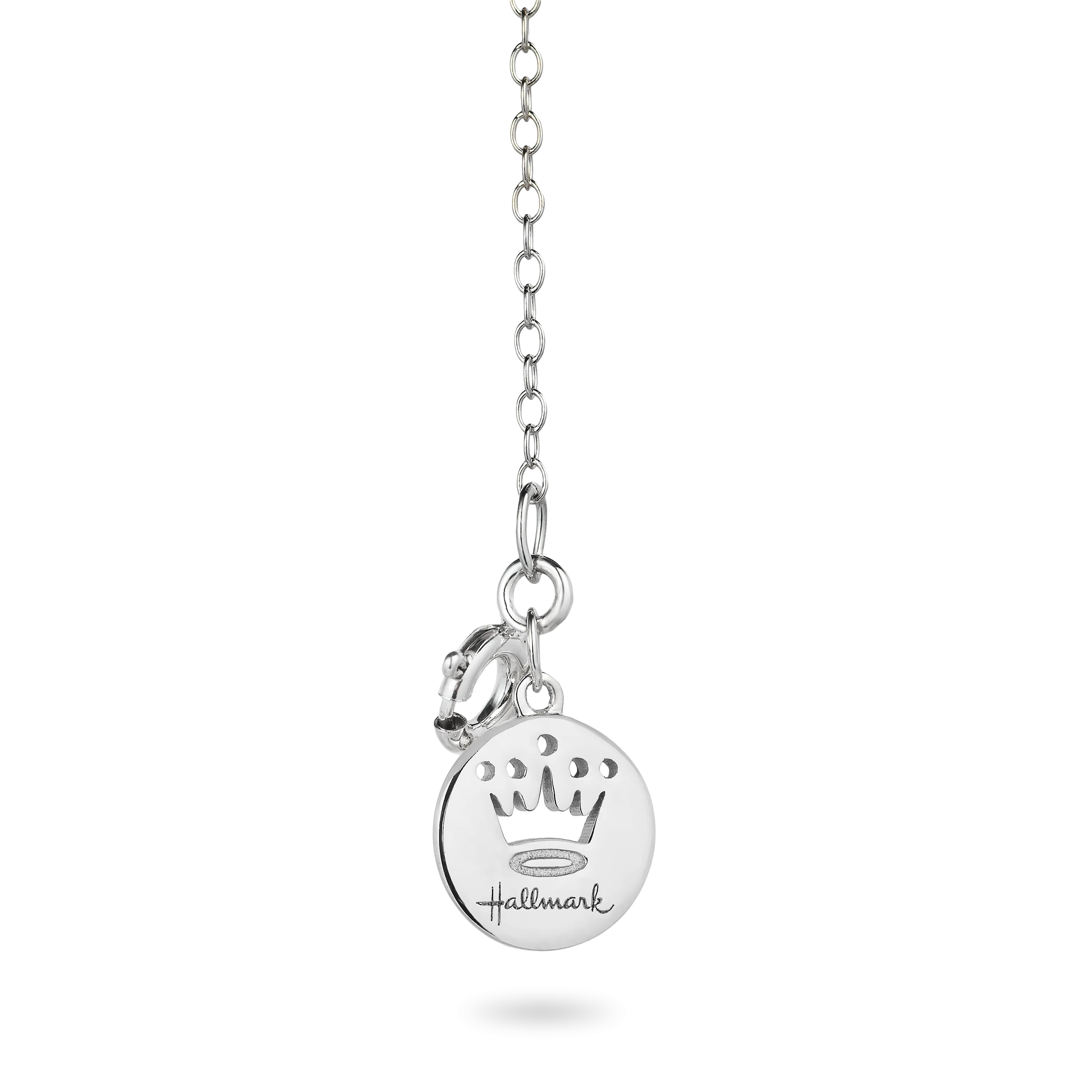 Hallmark Fine Jewelry Large Diamond Follow Your Heart Pendant in Sterling Silver