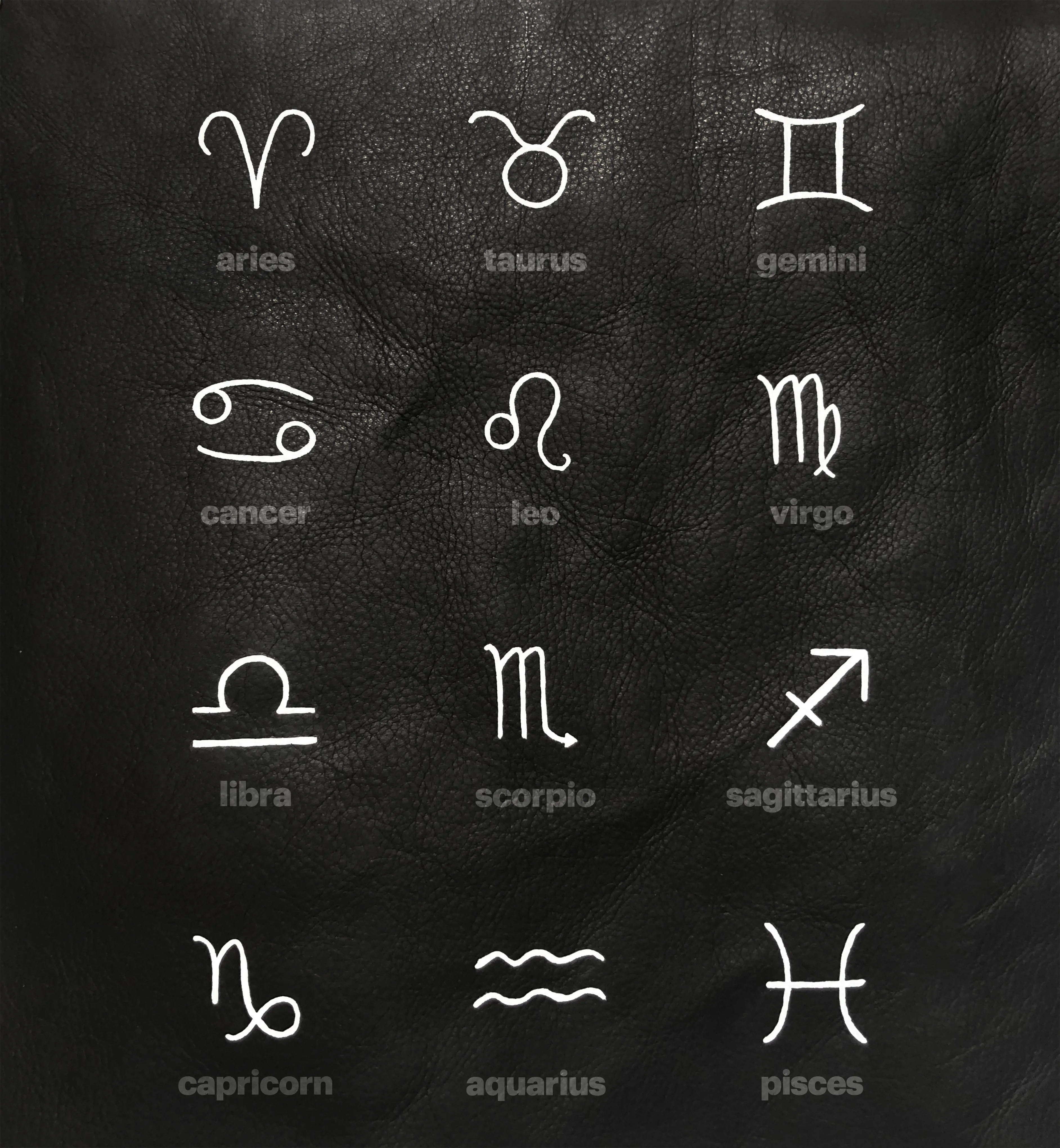 Hand Painted Astrological Sign