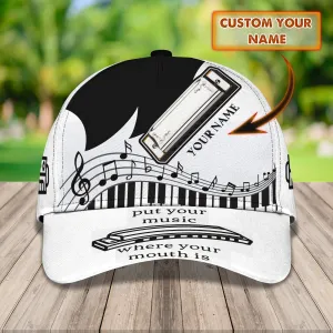 Harmonica - Personalized Name Cap - Loop - H9h3-417