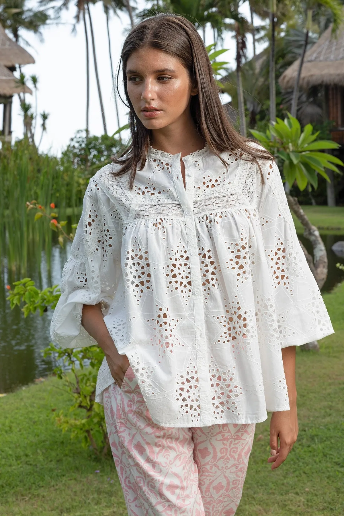 HAZAL Lace Blouse