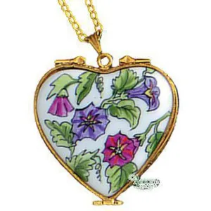 Heart Pendant: Morning Glory