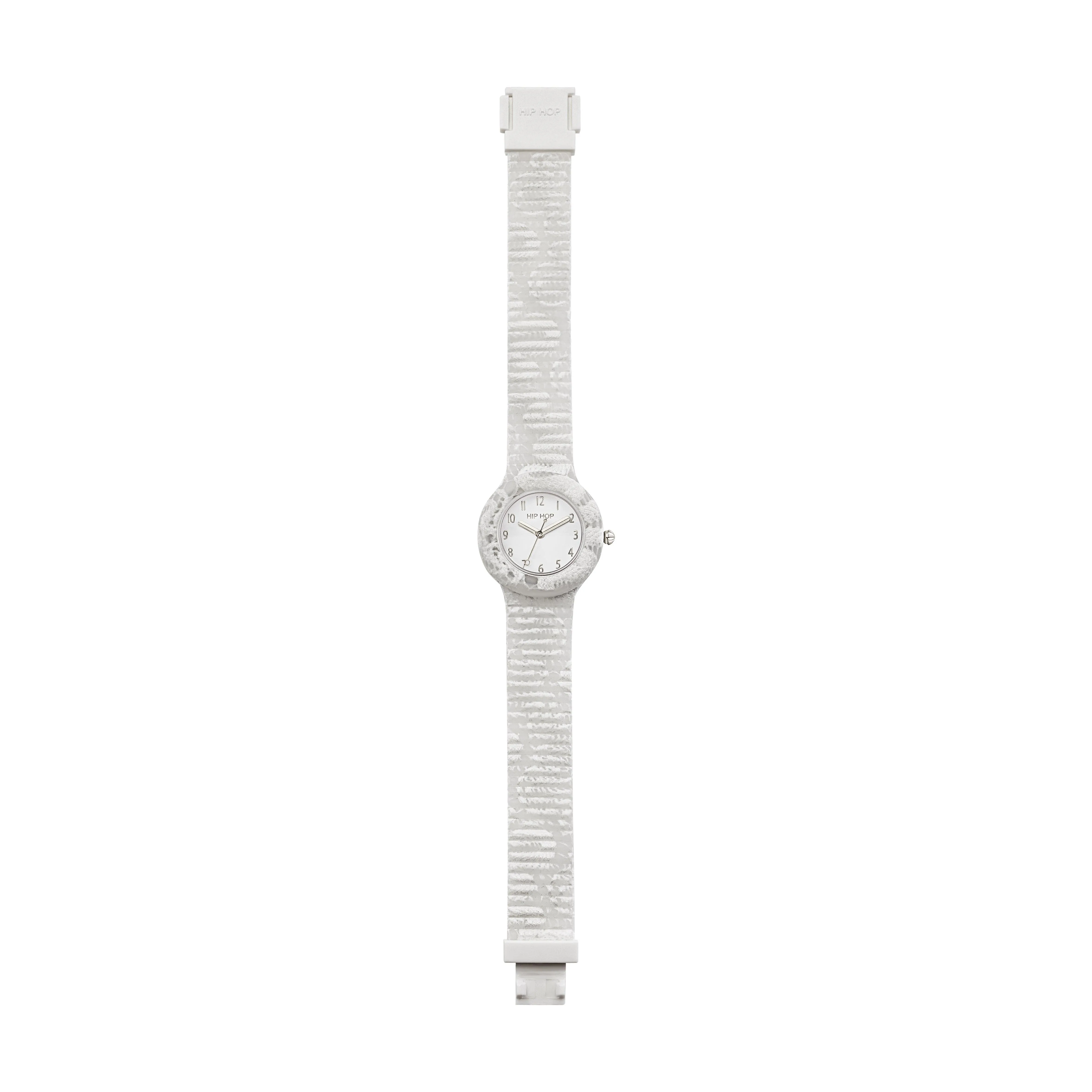 Hip hop watched white lace collection clock 32mm hwu1186