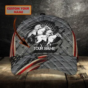 Horse Racing Hd98- Personalized Name Cap -Loop- Hd98 33