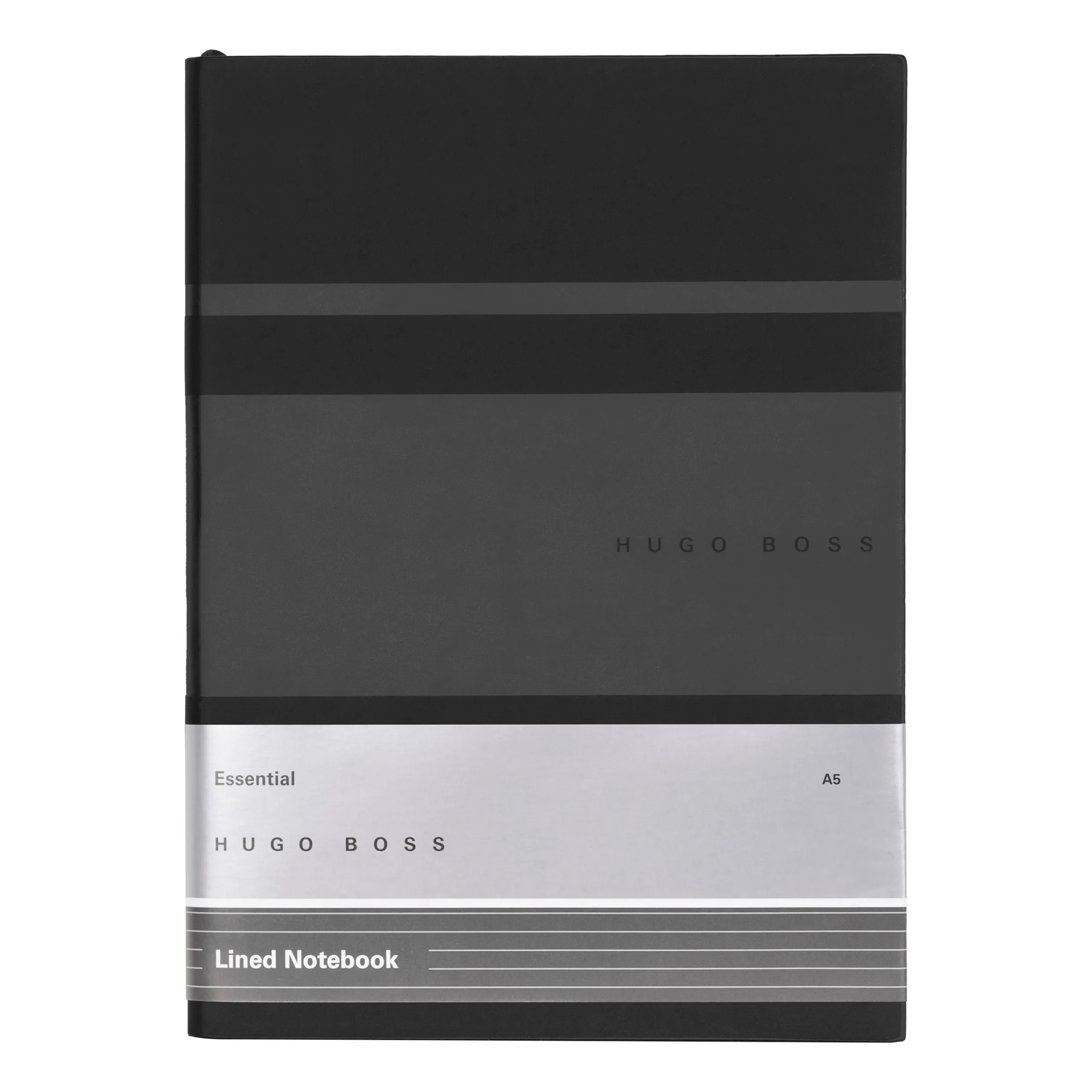 HUGO BOSS HNH127AL-Notebook A5 Essential Gear Matrix Black Lined