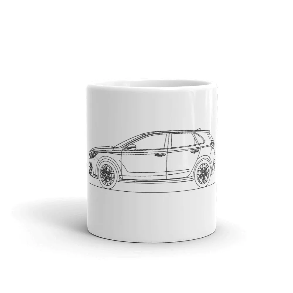 Hyundai Elantra GT N-Line silhouette Mug