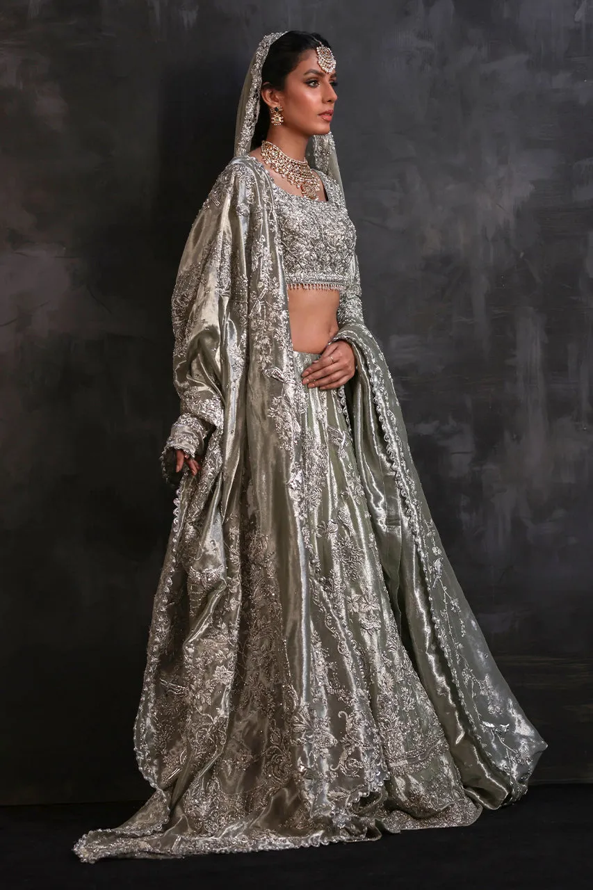 Indian Bridal Wear in Lehenga Choli and Dupatta Style