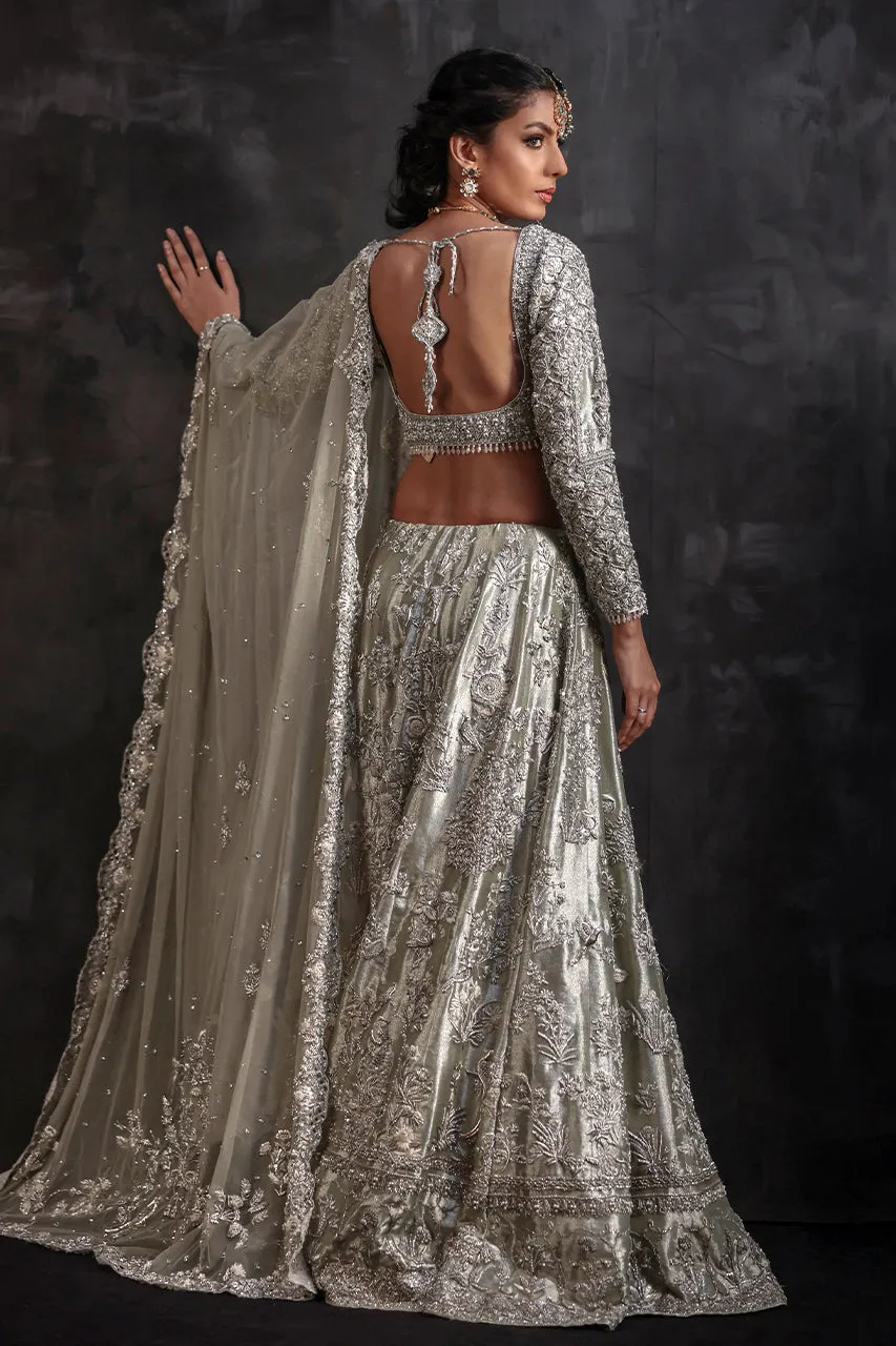 Indian Bridal Wear in Lehenga Choli and Dupatta Style
