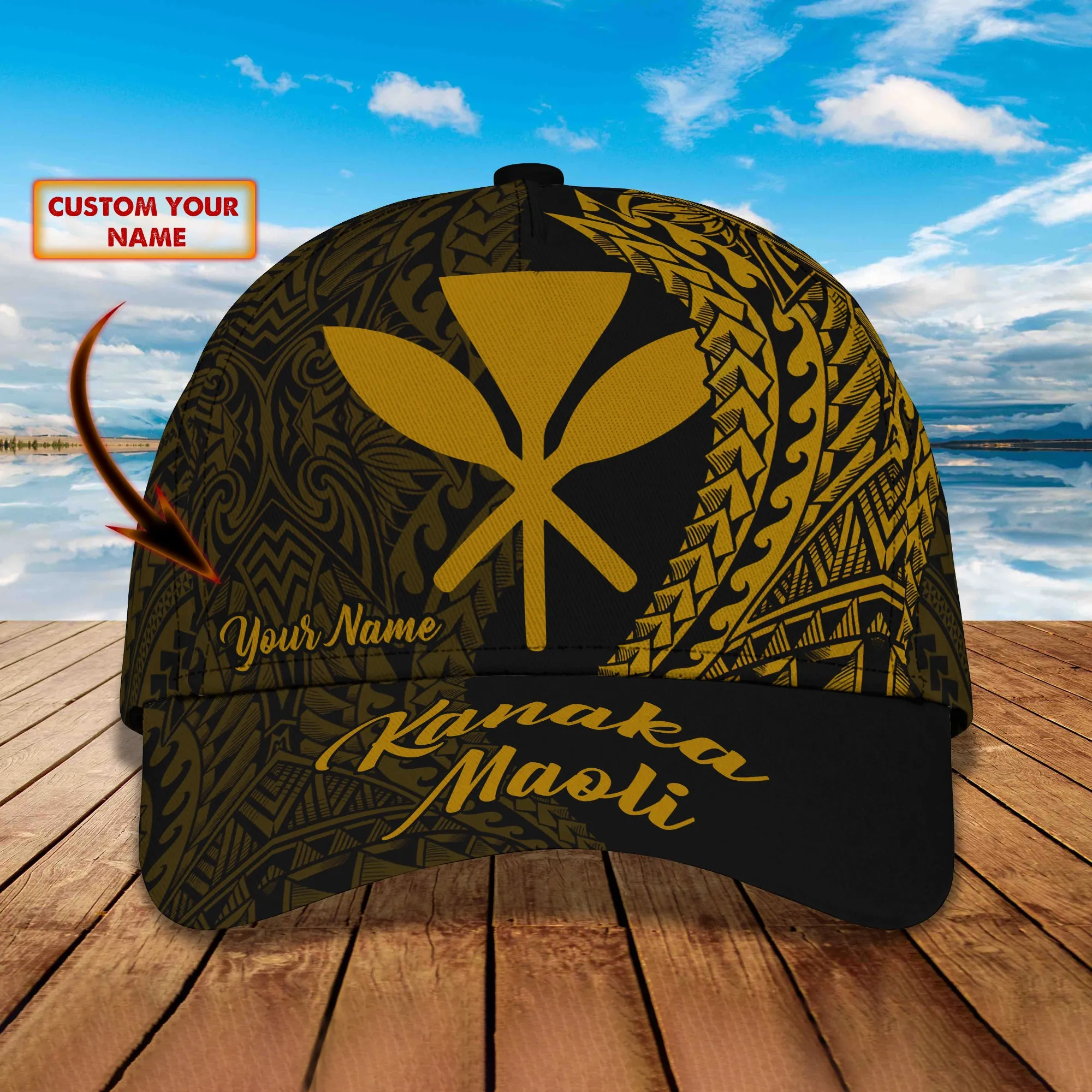 Kanaka Maoli 4 - Personalized Name Cap - Loop - Vhv-cap-061