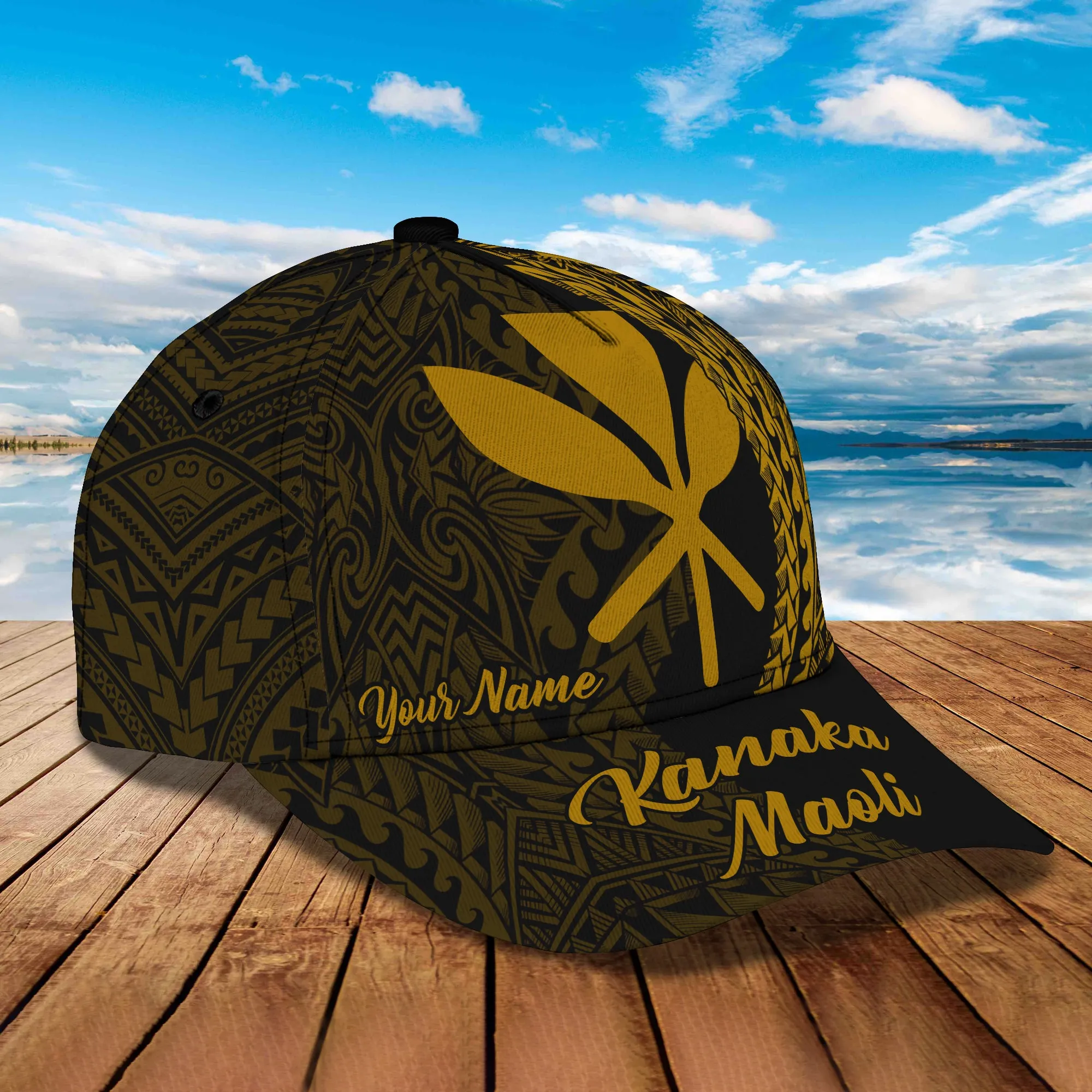 Kanaka Maoli 4 - Personalized Name Cap - Loop - Vhv-cap-061