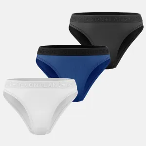 Katrina French Bikini - Multi-Packs - Glacier/Obsidian/Pacific Blue