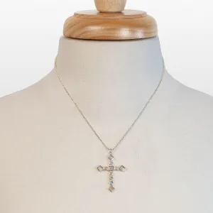 Keepsake - Moonstone and Sterling Silver Cross Necklace
