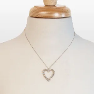 Keepsake - Moonstone and Sterling Silver Good Luck Heart Necklace