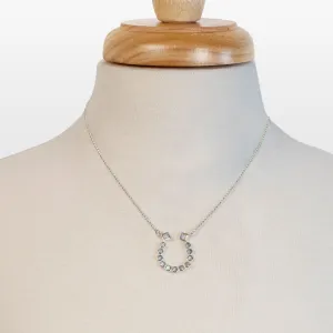 Keepsake - Moonstone and Sterling Silver Horseshoe Necklace