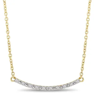 Kids Diamond Necklace With Chain 10K Gold