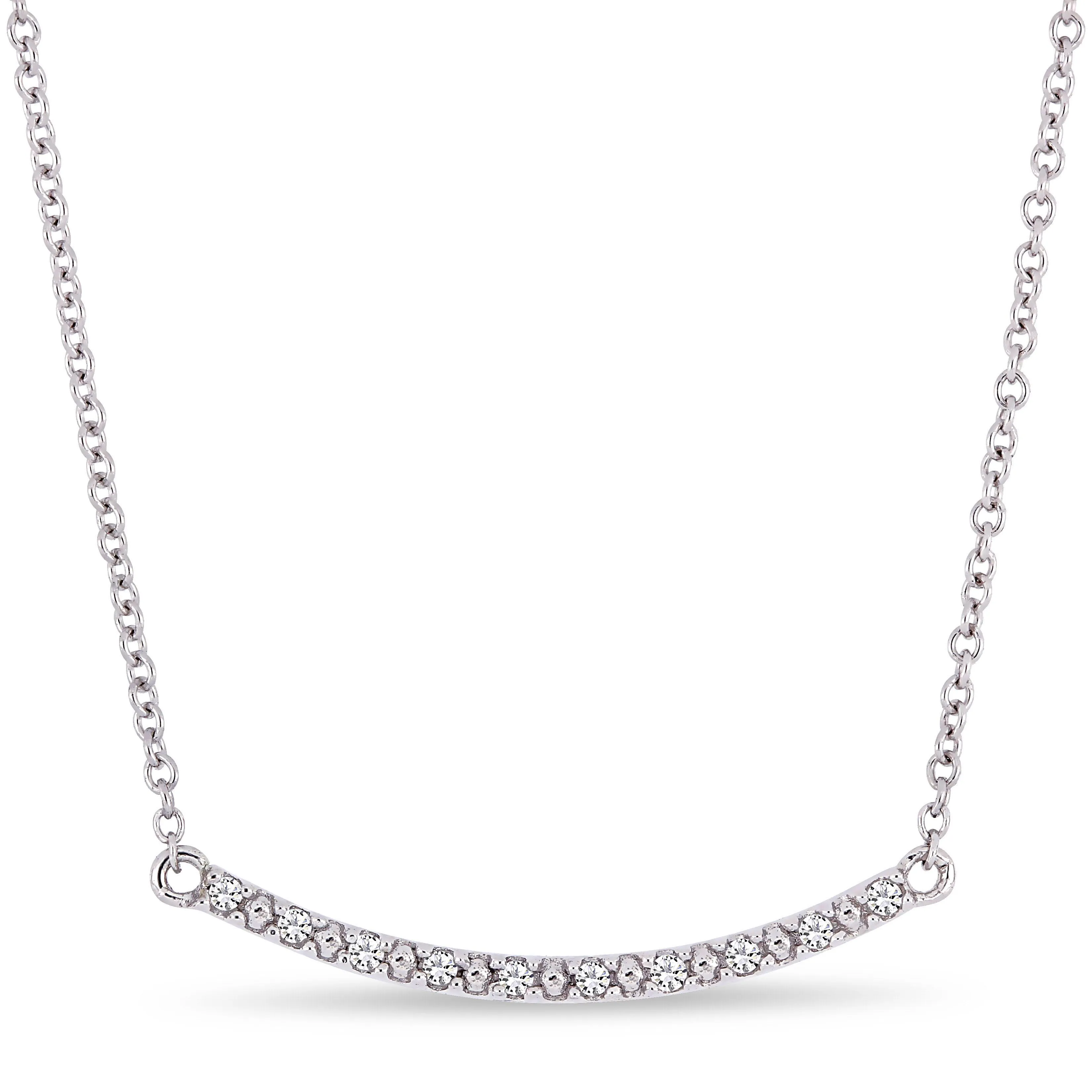 Kids Diamond Necklace With Chain 10K Gold