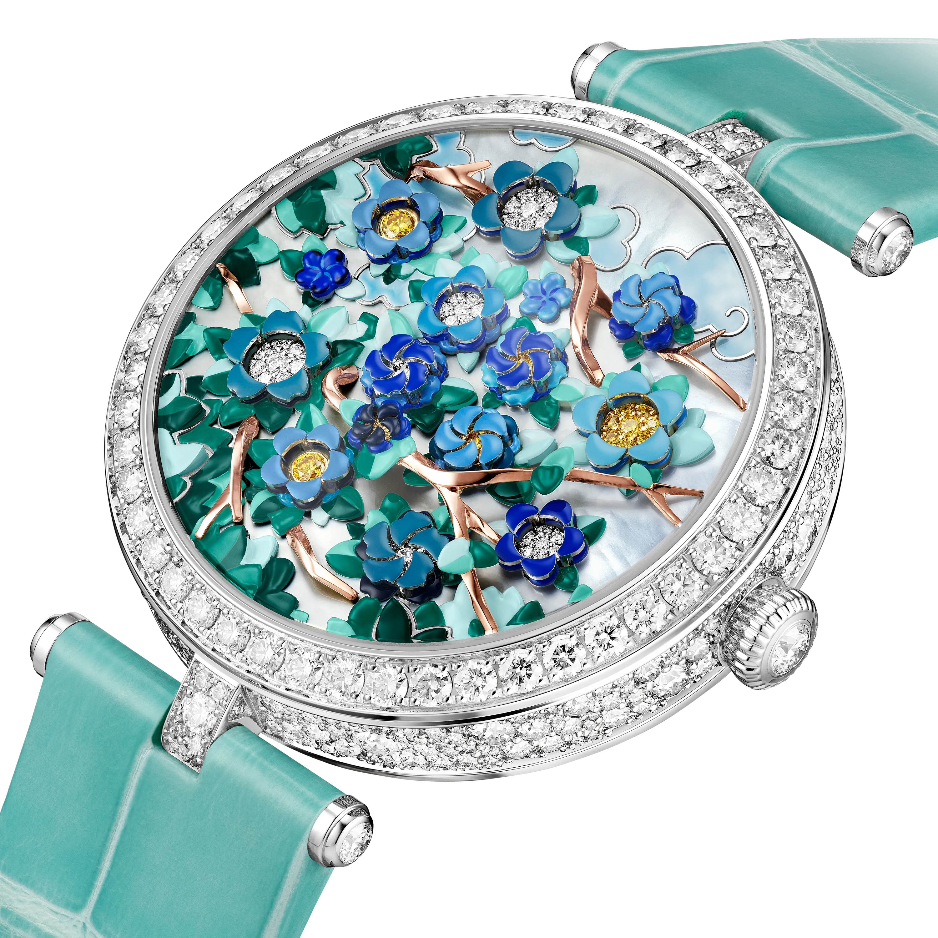 Lady Arpels Heures Florales Cerisier watch