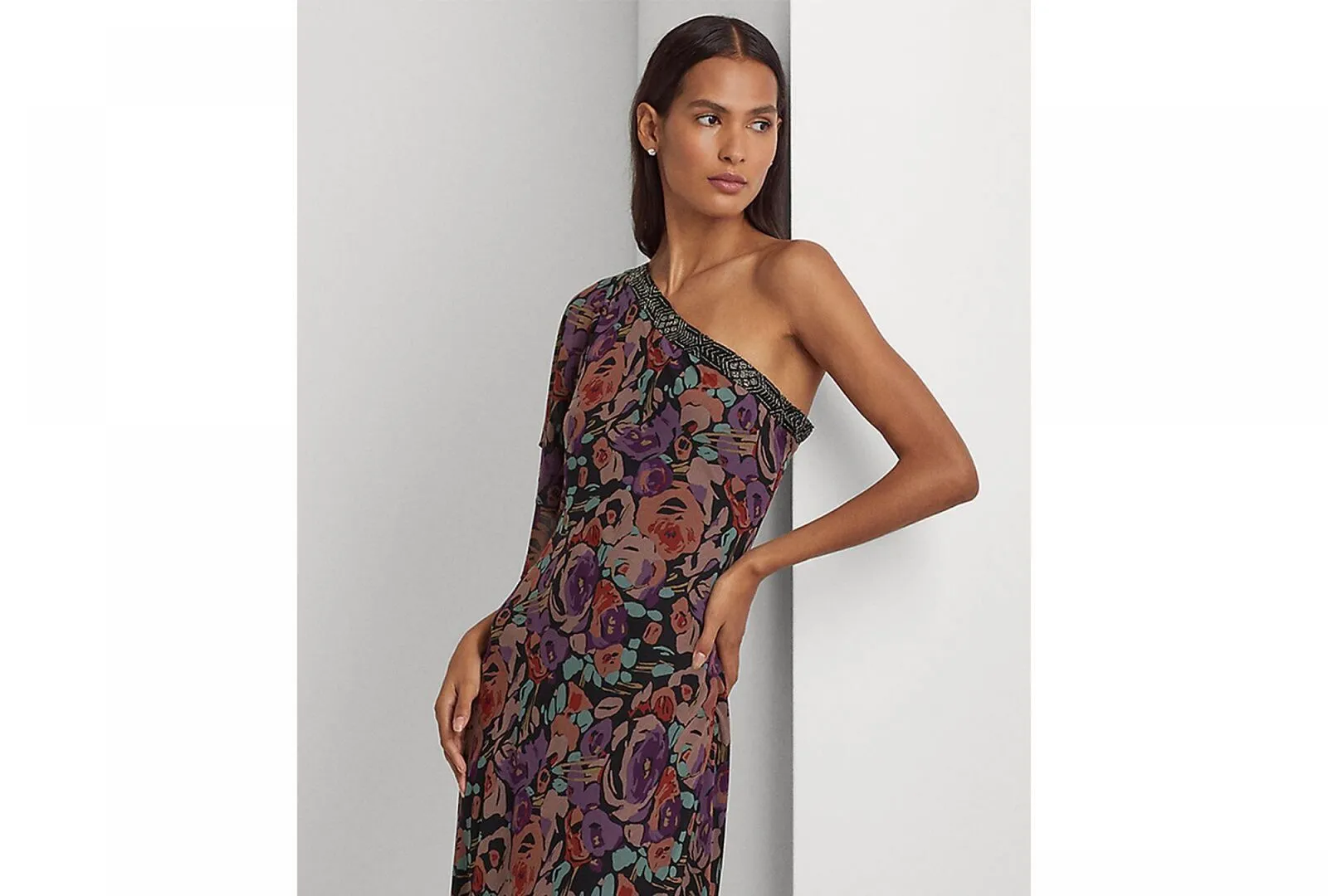 Lauren Ralph Lauren Womens Embellished Long Evening Dress 253881985001