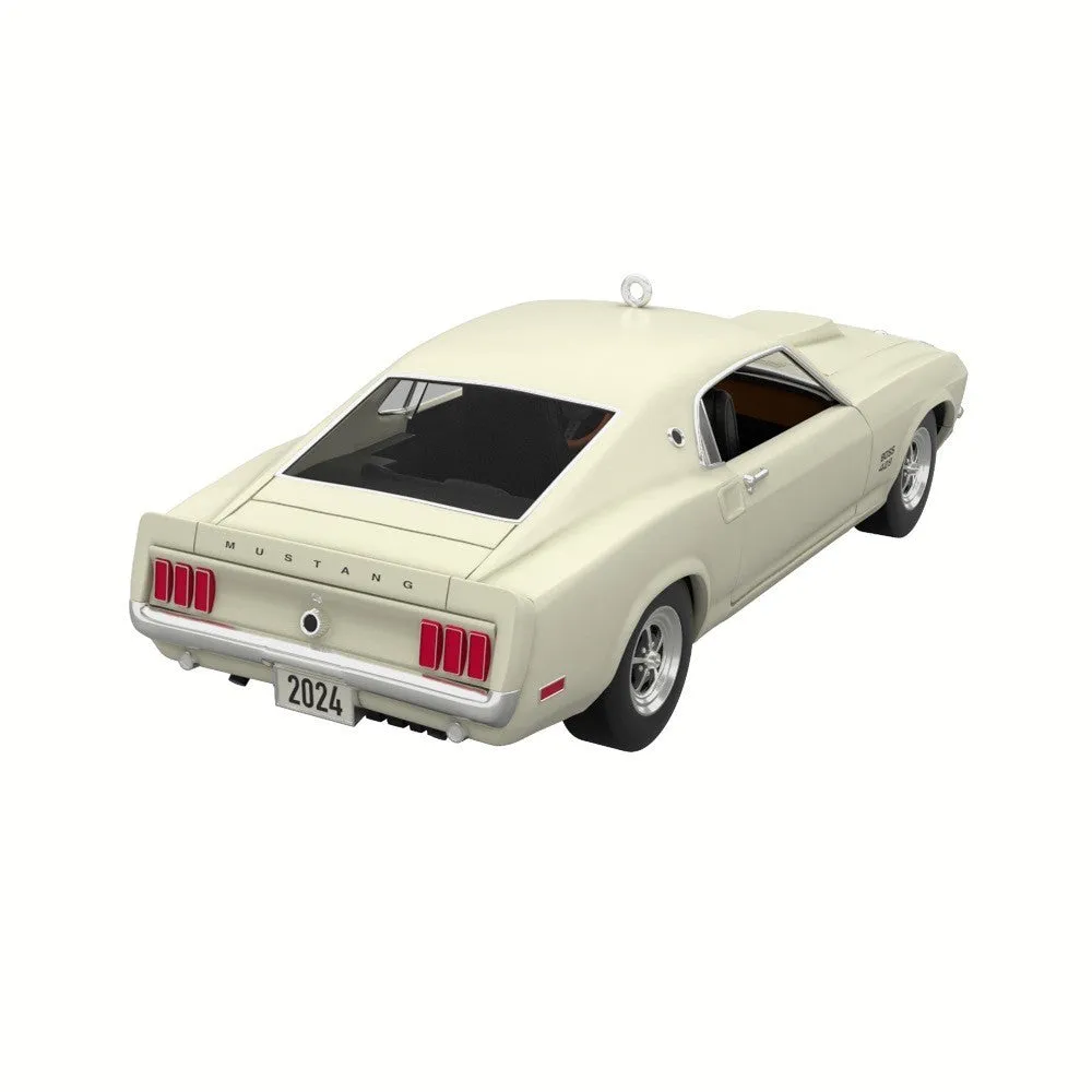 Lil' Classic Cars 1969 Ford Mustang Boss 429 2024Metal Miniature Hallmark Keepsake Ornament 0.7''