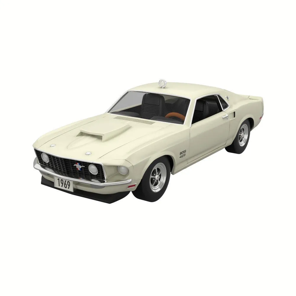 Lil' Classic Cars 1969 Ford Mustang Boss 429 2024Metal Miniature Hallmark Keepsake Ornament 0.7''